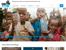 Tablet Screenshot of endwaterpoverty.org